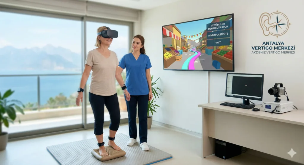 vertigo merkezi vestibuler hipofonksiyon VR terapisi